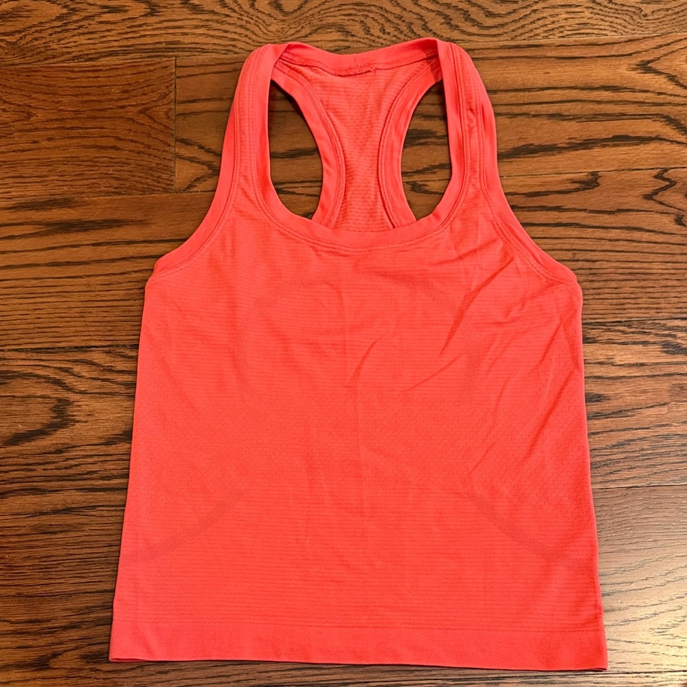 Lululemon coral/red racerback tank